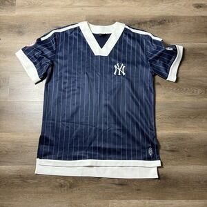 NWT FREE PEOPLE Movement x The Wild Collective YANKEES Stripe Tunic LARGE